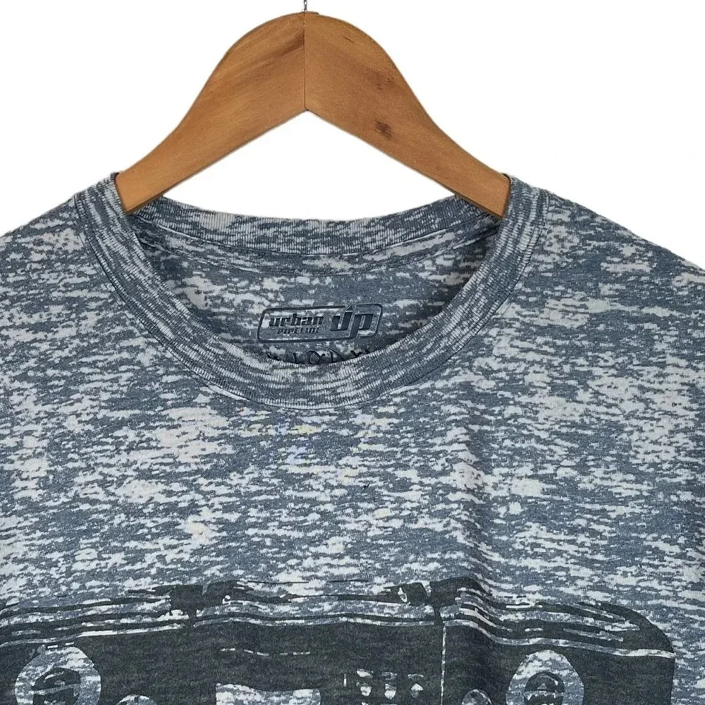 TS13 Mens Urban Pipeline Marled Boom Box Burnout Shirt XL
